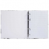 Тетрадь на кольцах 120 л.A5 клетка Хатбер Marble white