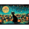 Альбом для рисования 48 л.A4 Хатбер Лунный котик (пластиковая обложка)