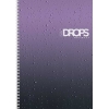 Тетрадь на спирали 80 л.A4 клетка Хатбер Drops